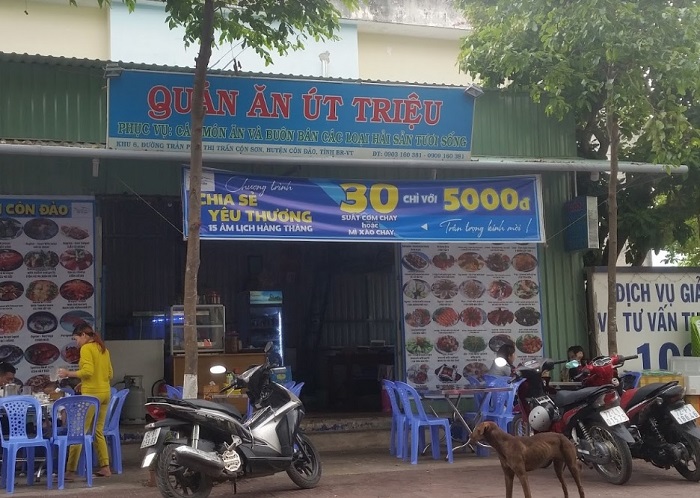 Những quán hải sản ngon rẻ ở Côn Đảo- quán Út Triệu