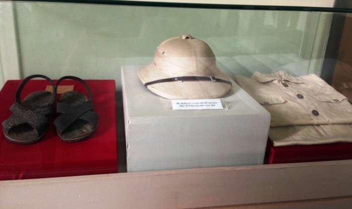 Bảo tàng dệt Nam Định - khu trưng bày hiện vật của Bác