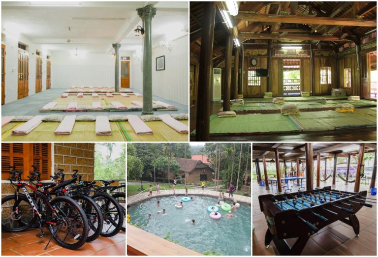 BÓC GIÁ: top 6 homestay gần Hà Nội có bể bơi - BBQ - sân chơi rộng