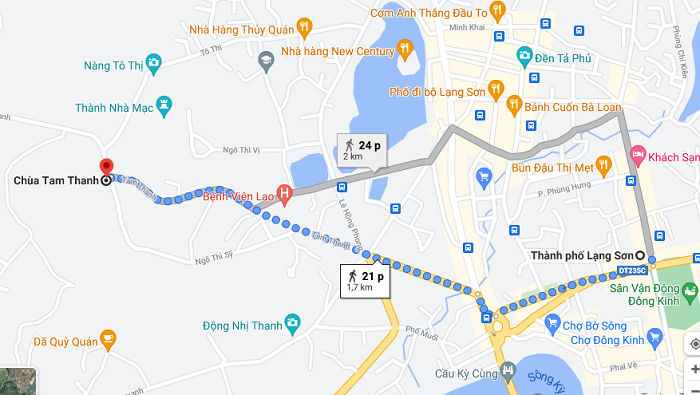 Chùa Tam Thanh Lạng Sơn - cách di chuyển