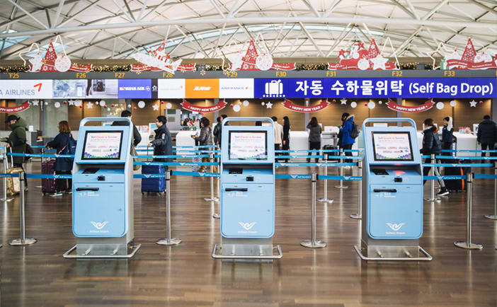 dịch vụ tự check-in tại sân bay incheon