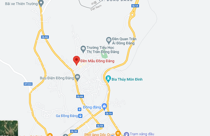 đền Mẫu Đồng Đăng Lạng Sơn - cách di chuyển
