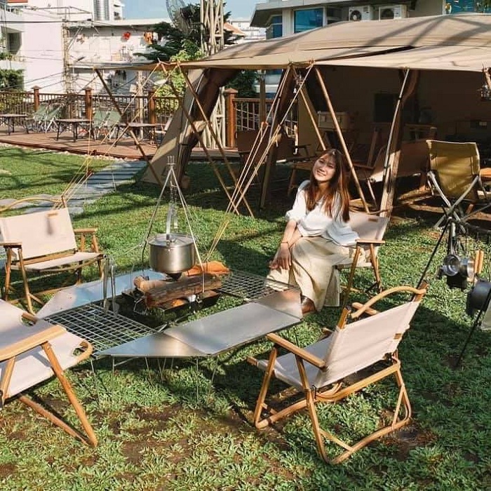 cà phê cắm trại ở Sài Gòn