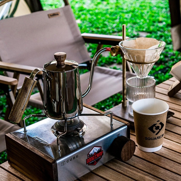 cà phê cắm trại ở Sài Gòn