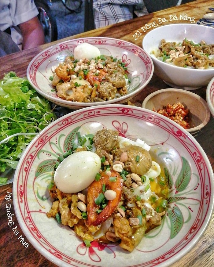 Mì Quảng Bà Mua là một trong những quán mì Quảng ngon ở Đà Nẵng 