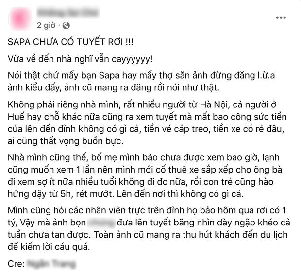 Hàng trăm người lặn lội đến Sapa ngắm tuyết, hóa ra chỉ là cú lừa-4