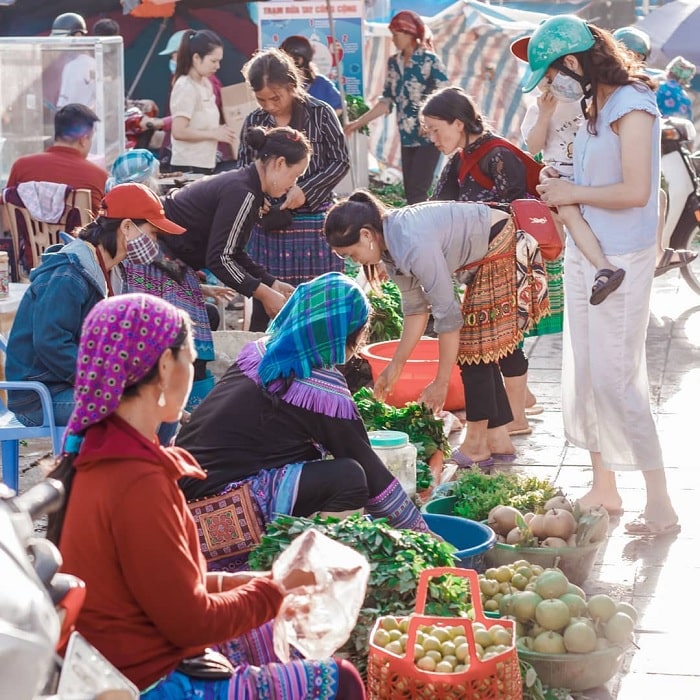 rau củ - sản phẩm tại chợ phiên Cao Bằng