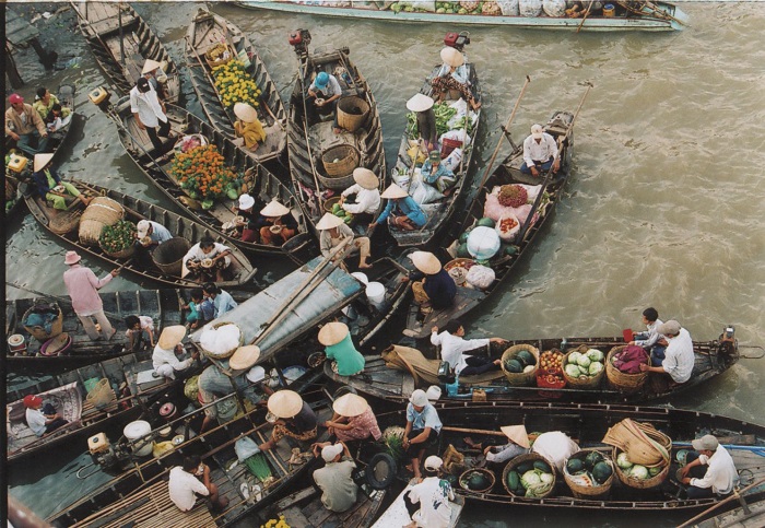 Chợ nổi ngã Bảy - địa điểm du lịch ở Hậu Giang nổi tiếng