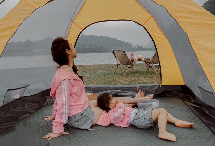 Kinh nghiệm đi cắm trại cùng con nhỏ