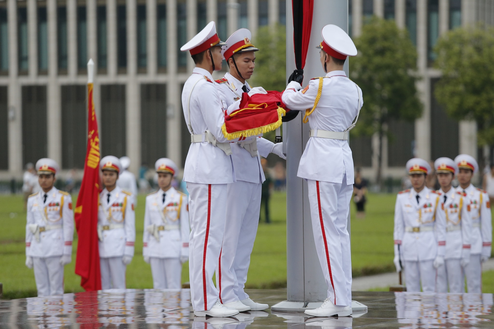 lễ thượng cờ Lăng Bác - trải nghiệm thú vị tại Hà Nội