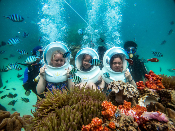Lặn biển ngắm san hô là một trong những hoạt động được đề xuất cho khách quốc tế. Ảnh: SeaWorld