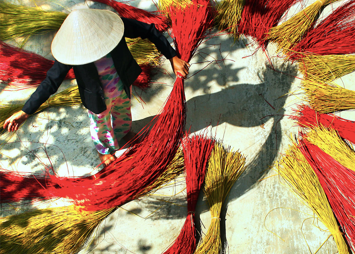 Những làng nghề truyền thống ở Quảng Trị - Nghề chiếu Lâm Xuân 