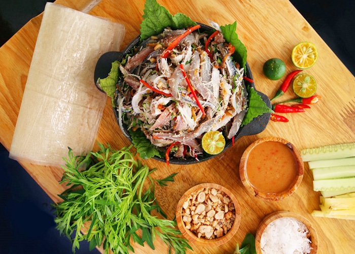 món ăn đặc sản Kiên Giang  - gỏi cá trích