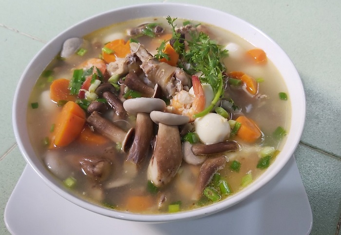 Phu Quoc Melaleuca Mushroom Soup - a famous specialty in Phu Quoc