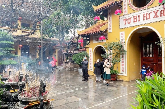 Chùa Quán Sứ - một trong những ngôi chùa nổi tiếng ở Hà Nội
