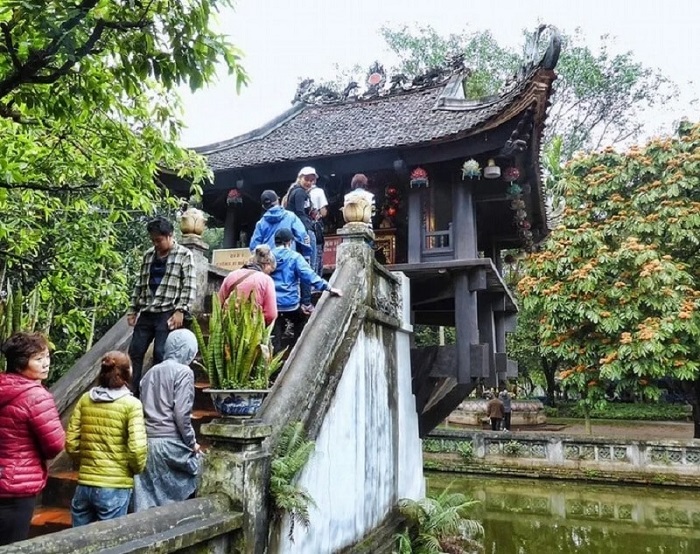 Chùa Một Cột - một trong những ngôi chùa nổi tiếng ở Hà Nội