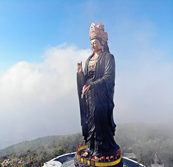 Viếng tượng Phật Bà Tây Bổ Đà Sơn - Tượng Phật Bà uy ghi