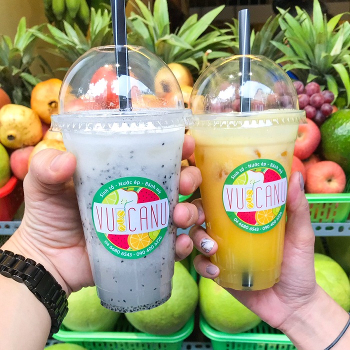 Nước ép hoa quả là một trong những thức đồ uống giải nhiệt mùa hè ở Hà Nội 
