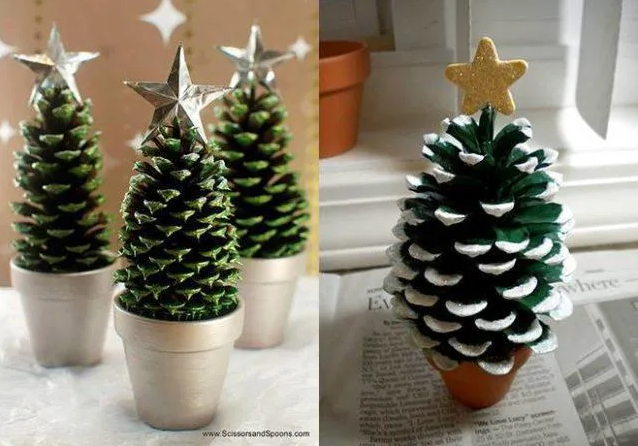 Ý tưởng trang trí Giáng sinh bằng đồ tái chế - handmade