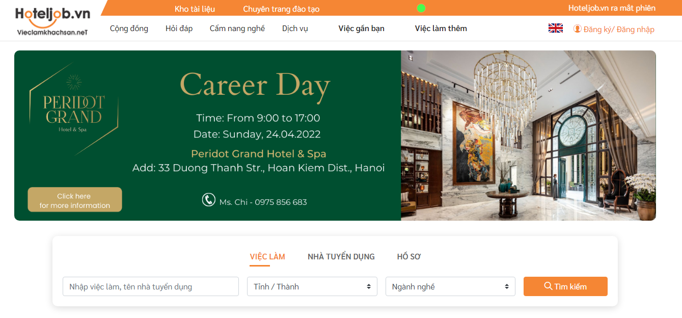 gói hỗ trợ tuyển dụng số lượng lớn/ gấp cho NTD có gian tuyển dụng trên hoteljob.vn
