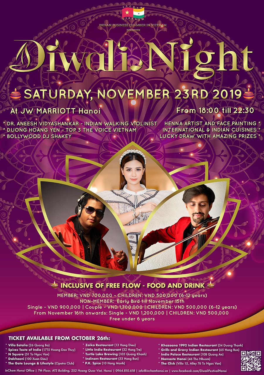 Đêm hội Ánh sáng - Diwali Night 2019
