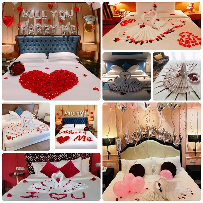 tips trang trí khách sạn chủ đề valentine