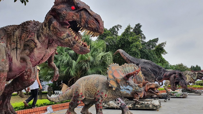 Công viên khủng long kỷ jura tái hiện mô hình khủng long