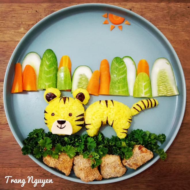 Mẹ trang trí bữa ăn hấp dẫn trị "bệnh" lười ăn rau của con - 3