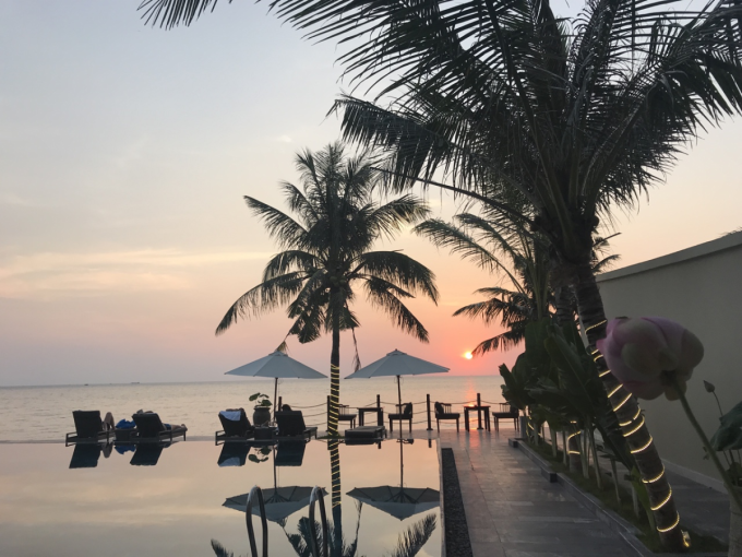 The Palmy Phú Quốc Resort sở hữu vị trí tọa lạc đắc địa khi được bao quanh bởi khung cảnh thiên nhiên hữu tình. Ảnh: Palmy