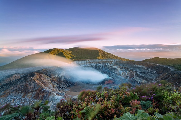 Núi lửa Poas, Costa Rica - núi lửa đang hoạt động trên thế giới