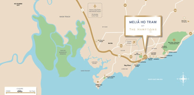 Melia Hồ Tràm - “dải lụa xanh” sở hữu toàn bộ mặt tiền hướng biển