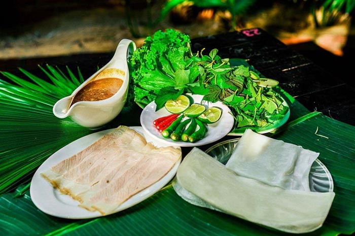 Top địa chỉ ăn bánh tráng cuốn thịt heo ở Đà Nẵng - Mỗi phần bánh tráng
