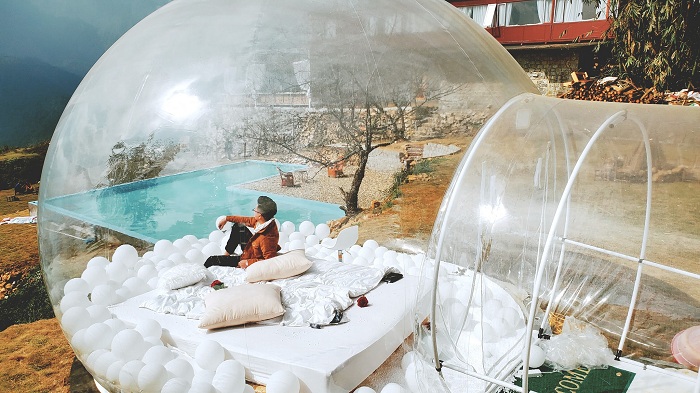 Secret Garden Sapa có một trong những căn phòng bong bóng đẹp ở Việt Nam