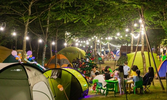 Điểm cắm trại gần Hà Nội - Ecopark