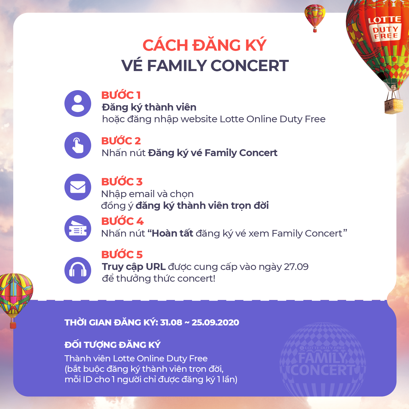 Đăng ký vé tham gia miễn phí Online Concert của BTS, TXT, GFRIEND tại Family Concert 2020
